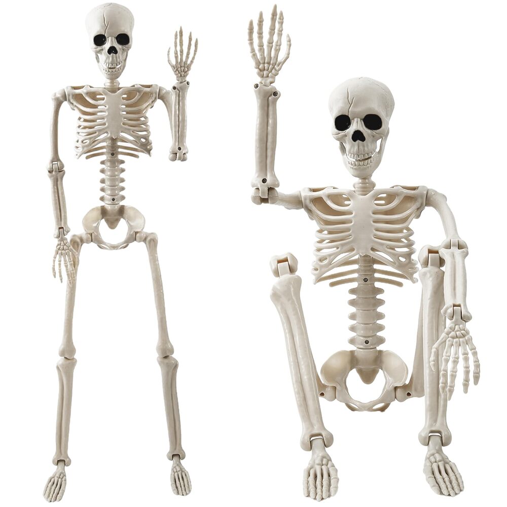 4083 Halloween Decorations Outdoor, 2 Pack 36" Life Size Posable Human